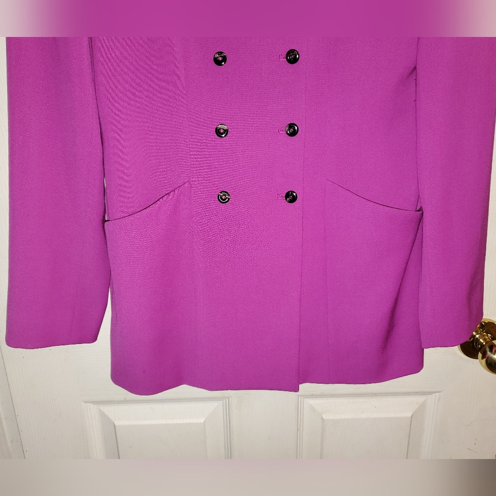 5 for $25 | Dana Buchman Classic Double Breasted Blazer Suit Jacket - Picture 3 of 16